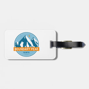 Boundary Peak Nevada Stars Moon Luggage Tag