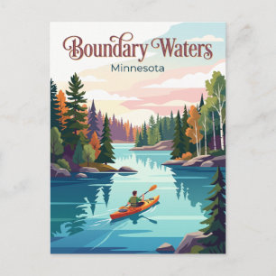Boundary Waters Canoe Area Wilderness USA Postcard