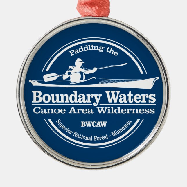 Boundary Waters CAW (SK) Metal Ornament (Front)