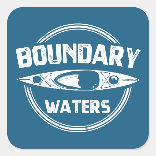 Boundary Waters Square Sticker (Front)