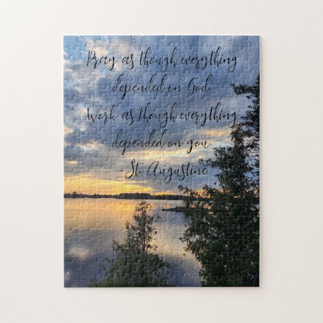 Boundary Waters Sunset Jigsaw Puzzle (Vertical)