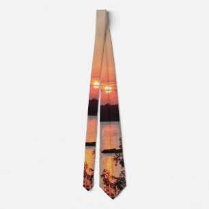 Boundary Waters Sunset Tie
