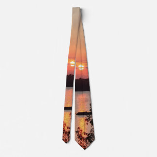 Boundary Waters Sunset  Tie