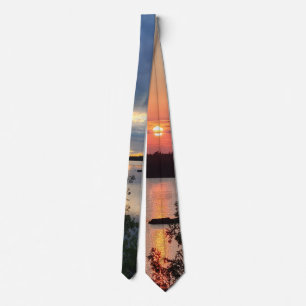 Boundary Waters Sunset Tie