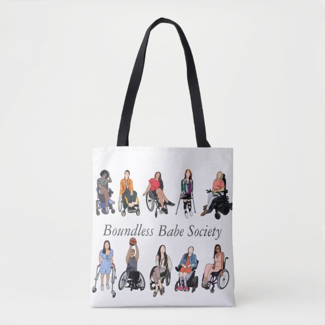 Boundless Babe Society tote Bag (Front)