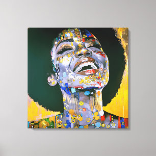"Boundless Beauty in Gold" Canvas Print