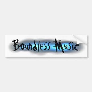 Boundless Music Banner Bumper Sticker