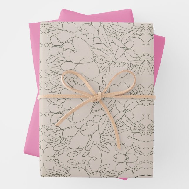 Bountiful Blossoms   Wrapping Paper Sheet (In situ)