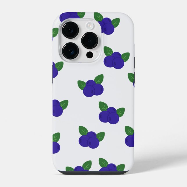 Bountiful Blueberries iPhone Case  (Back)