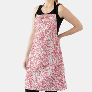 Bountiful Branches Red and White Juniper Christmas Apron