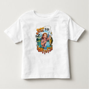 Bountiful Catch: Young Girl With Fish and Fishing  Toddler T-Shirt