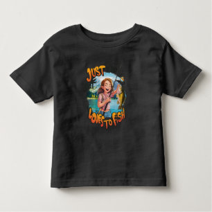 Bountiful Catch: Young Girl With Fish and Fishing  Toddler T-Shirt