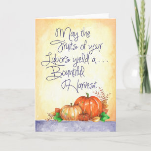 Bountiful Harvest - Greeting Card