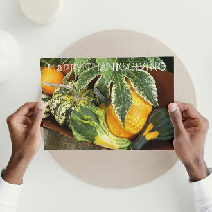 Bountiful Harvest Photo Thanksgiving Day Holiday Card