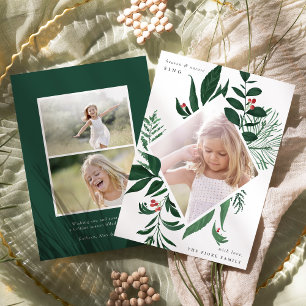 Bountiful Holiday Photo Card Forest