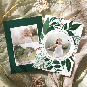 Bountiful Holiday Photo Card Forest