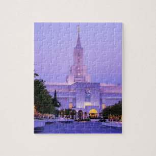 Bountiful LDS Mormon Temple Sunrise - Utah Jigsaw Puzzle