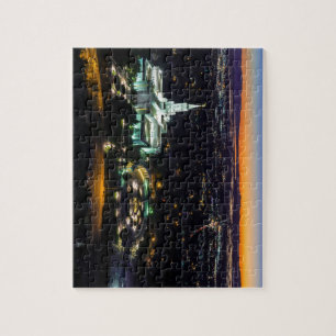 Bountiful Lds Mormon Temple Sunset Jigsaw Puzzle