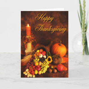 Bountiful Thanksgiving Holiday Card