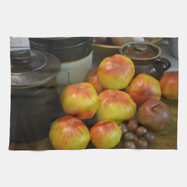 Bountiful Tomato Harvest Tea Towel (Horizontal)