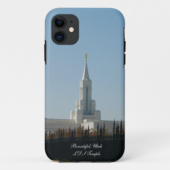 Bountiful, Utah LDS Temple Case (Back)