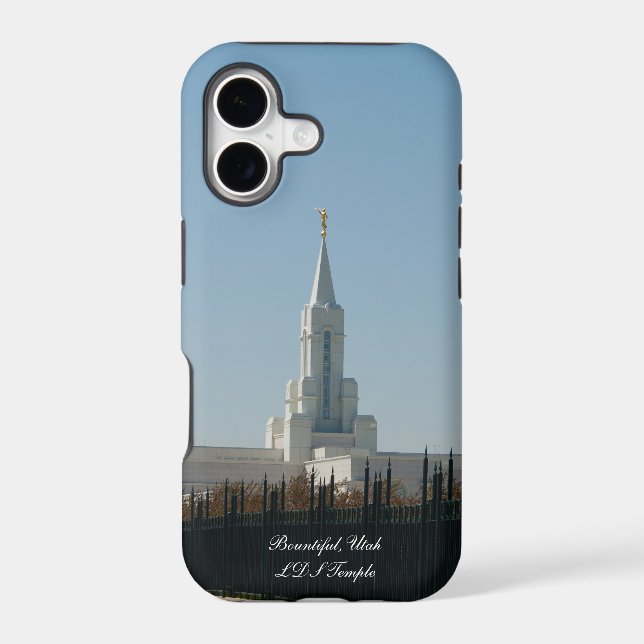 Bountiful, Utah LDS Temple Case (Back)