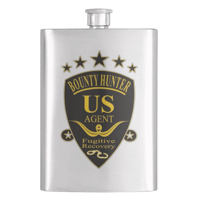 Bounty Hunter Agent Premium Flask (Front)