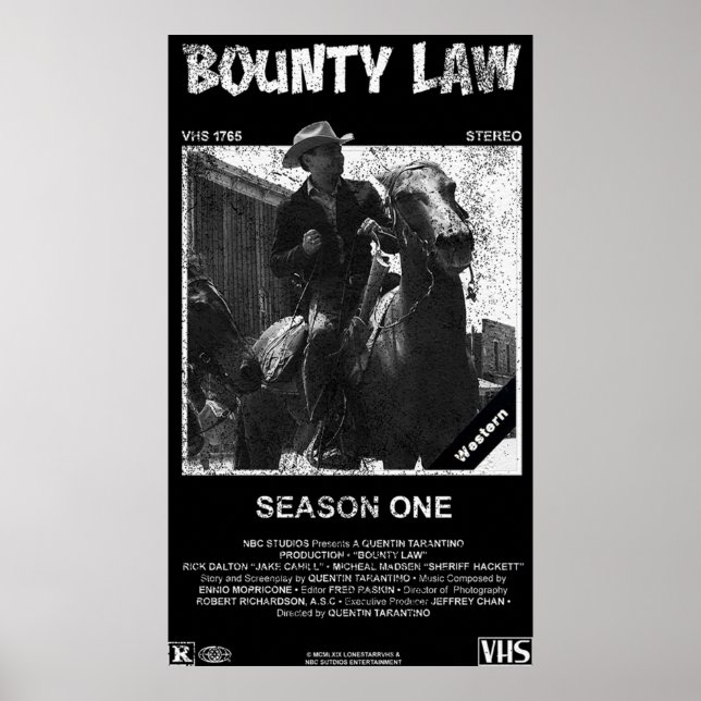 Bounty Law VHS Poster (Front)