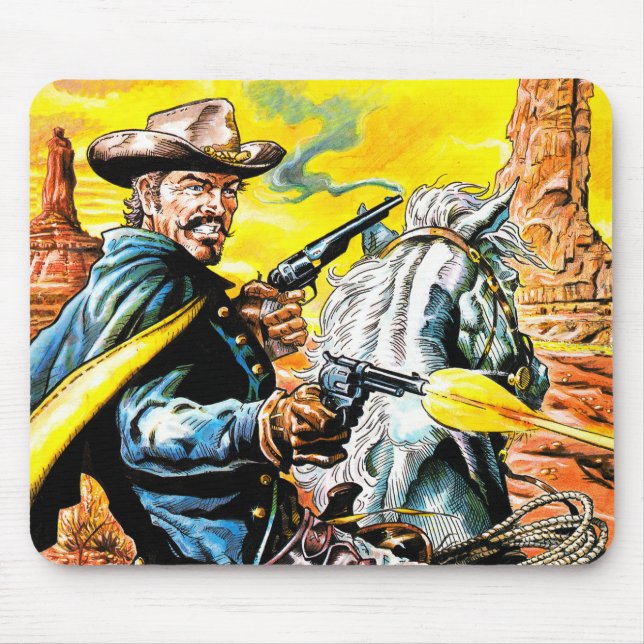 Bounty on horseback mouse pad (Front)