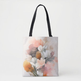 Bouquet Autumn Season Nature Watercolor Art Painti Tote Bag