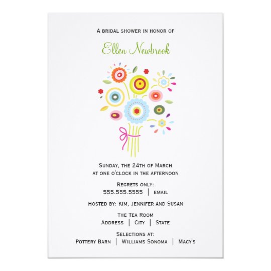Bouquet Bridal Shower Invitation