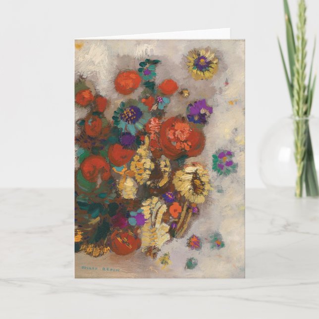Bouquet de Fleurs | Odilon Redon Card (Front)