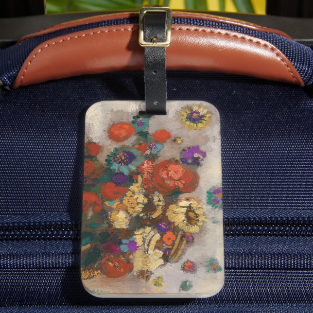 Bouquet de Fleurs | Odilon Redon Luggage Tag (Front Insitu 2)