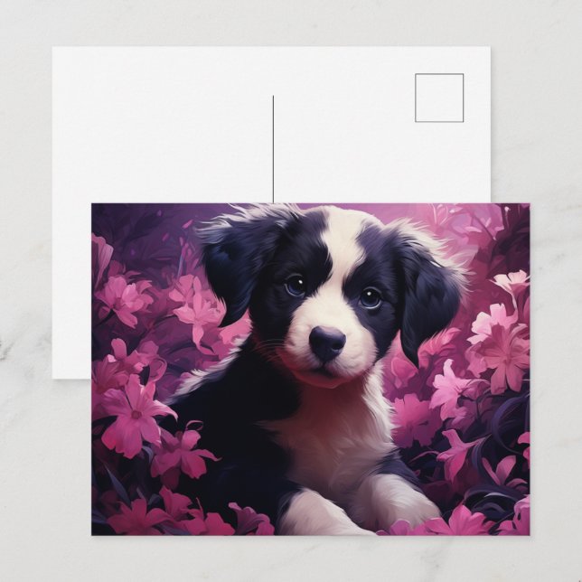 Bouquet de Joie Canine Postcard (Front/Back)