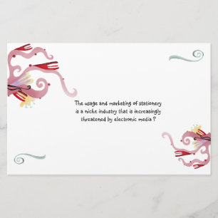 Bouquet flower recycled eco-friendly stationery