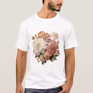 Bouquet flowers Concept Artistic Design T-Shirt