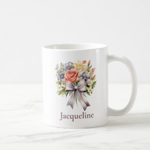 Bouquet Garden Floral Bridesmaid Proposal Coffee Mug