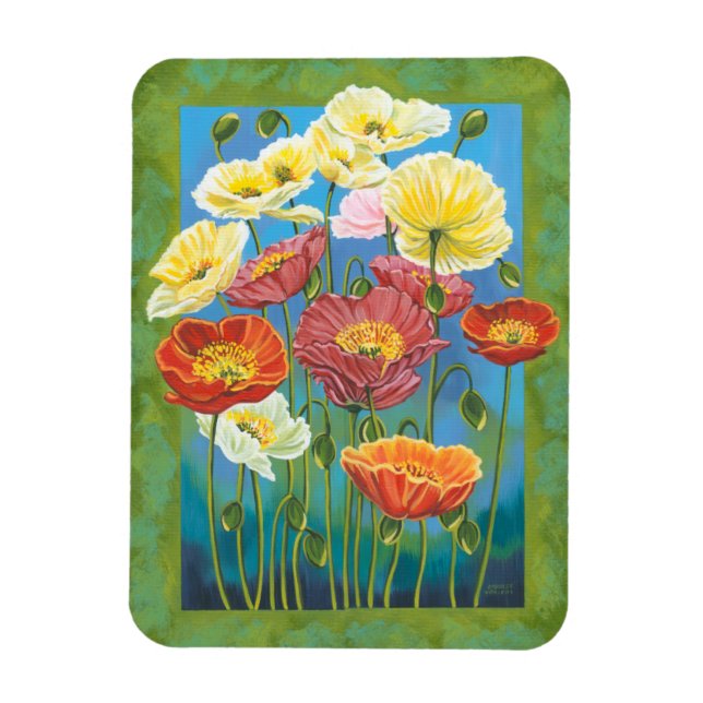 Bouquet in Border I Magnet (Vertical)
