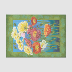 Bouquet in Border I Tissue Paper