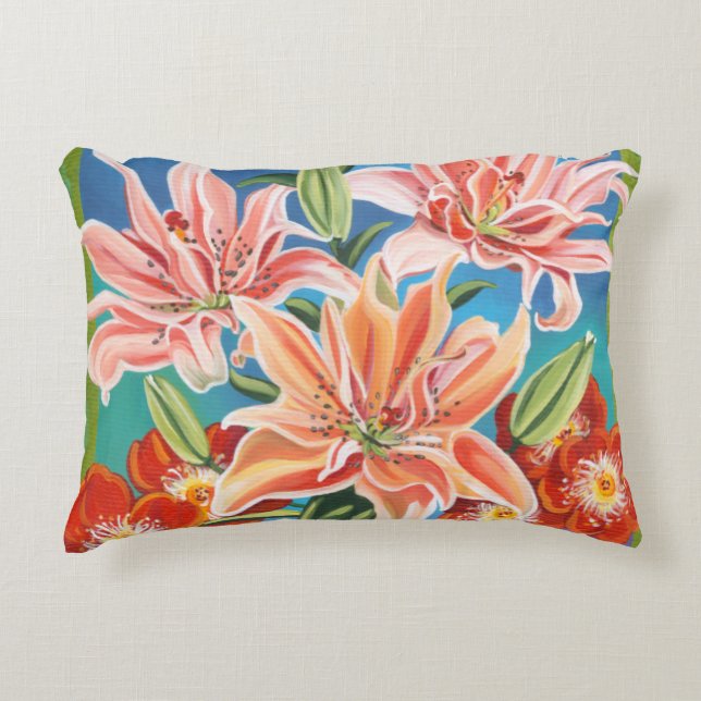 Bouquet in Border II Decorative Cushion (Front)
