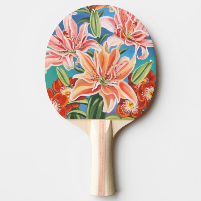 Bouquet in Border II Ping Pong Paddle (Front)