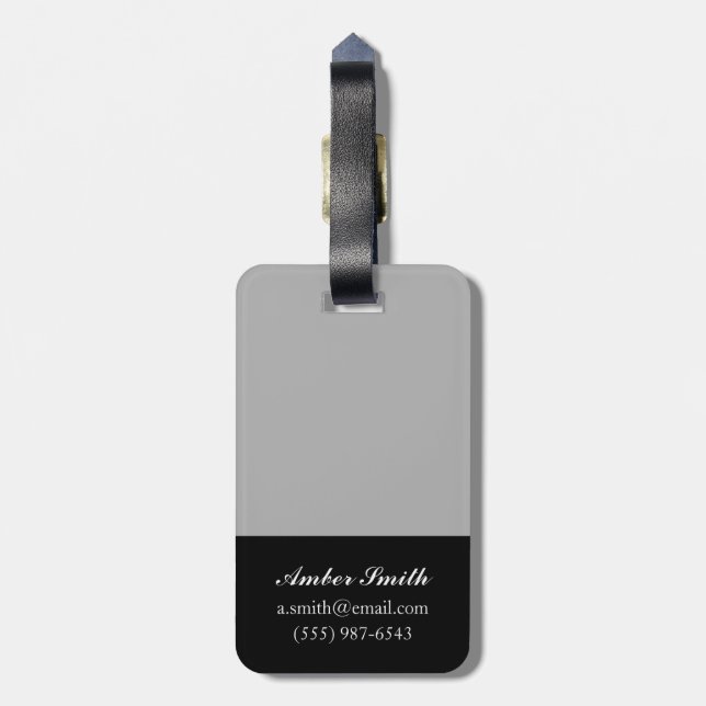 Bouquet Luggage Tag (Back Vertical)