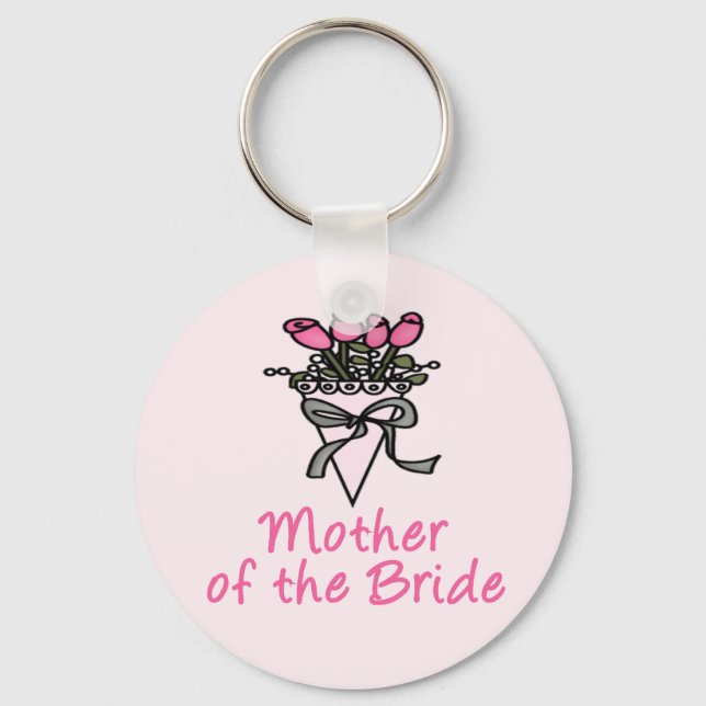 Bouquet Mother of the Bride Key Ring (Front)
