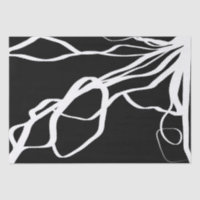 Bouquet Noir: Abstract Black & White
