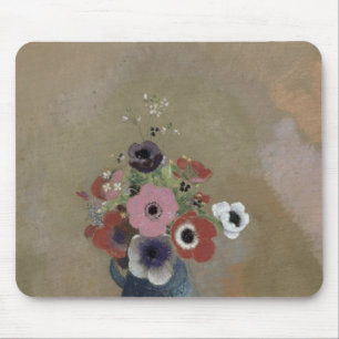 Bouquet of anemones mouse pad