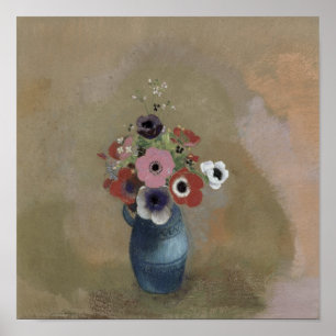 Bouquet of anemones poster