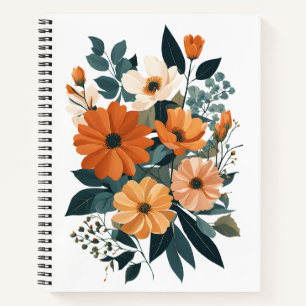 Bouquet of Autumn Flowers Notebook