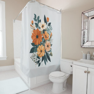 Bouquet of Autumn Flowers Shower Curtain