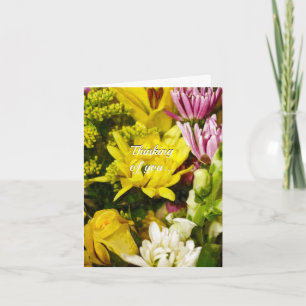 Bouquet Of Cheer Painterly Thinking Of You Card