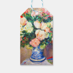 Bouquet of Chrysanthemums and a Japanese Fan Gift Tags